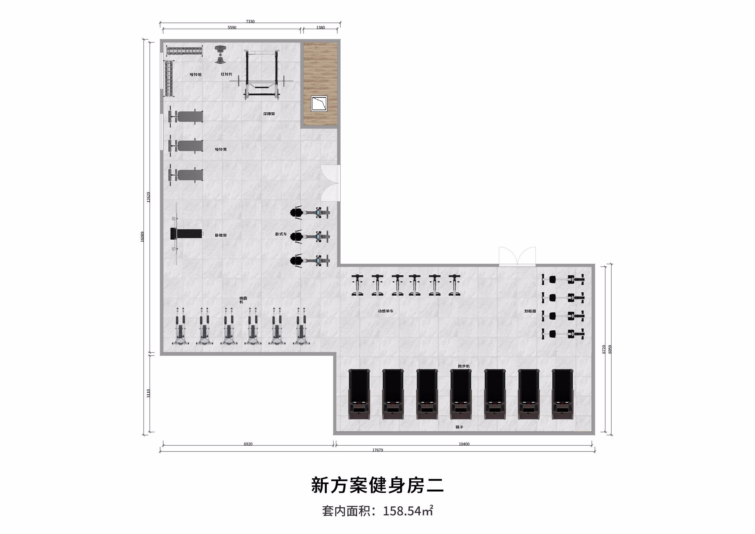 地產(chǎn)健身房布置圖