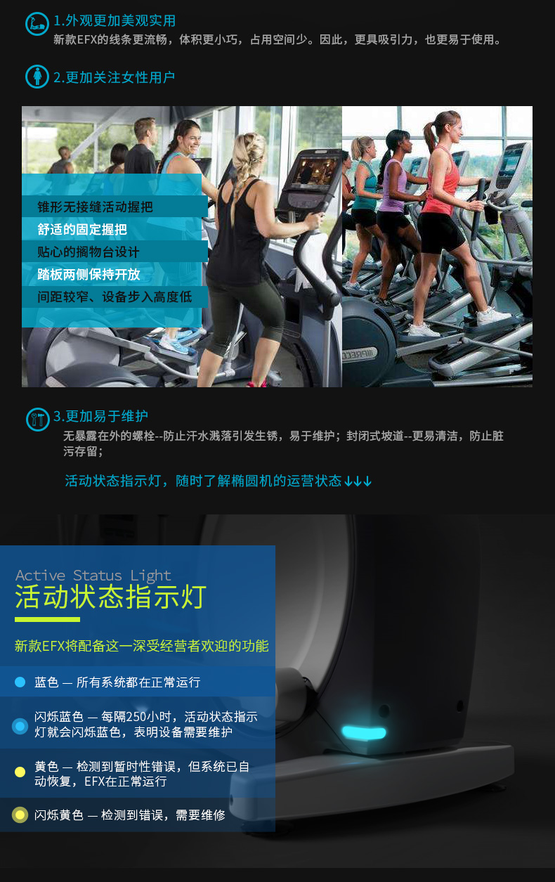 Precor必確EFX885商用橢圓機(jī)(圖9)